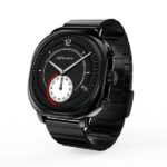 HiFuture AIX Stainless Steel Waterproof Smartwatch with Heart Rate Monitor (Black)