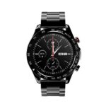 HiFuture FutureGo Pro Stainless Steel 46mm Waterproof Smartwatch with Heart Rate Monitor (Black)
