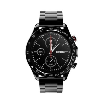HiFuture FutureGo Pro Stainless Steel 46mm Waterproof Smartwatch with Heart Rate Monitor (Black)