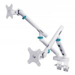 Digitus Desk Mount for 2 Monitors up to 35" with Extension Arm White (DA-90472)