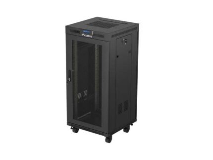 Lanberg Επιδαπέδια Καμπίνα Rack 19U Μαύρο FF01-6624-23B