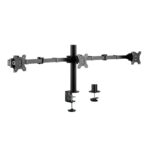 LogiLink BP0107 Stand Desk Mounted for 3 Monitors up to 27" with Arm