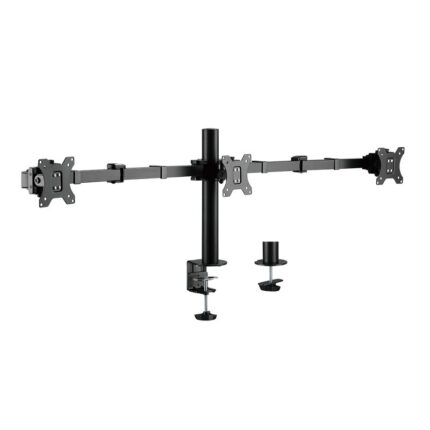 LogiLink BP0107 Stand Desk Mounted for 3 Monitors up to 27" with Arm