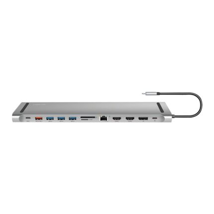 LogiLink USB-C Docking Station με HDMI/DisplayPort PD Γκρι