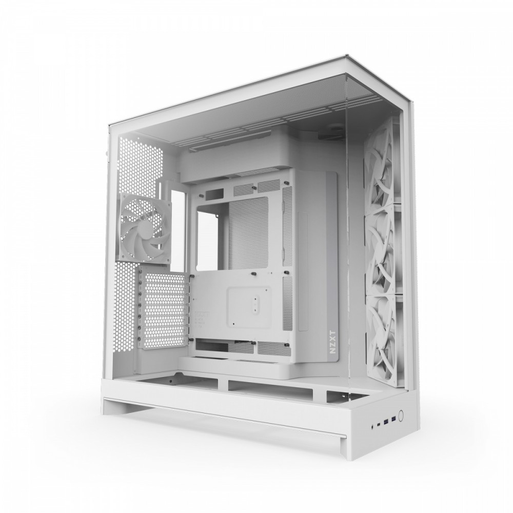 1023160_2123889.jpeg NZXT H9 Flow Gaming Midi Tower Κουτί Υπολογιστή με Πλαϊνό Παράθυρο Λευκό - Image 1