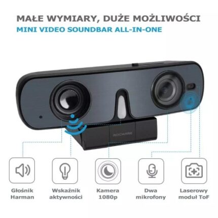 Rocware RC08 Web Camera Full HD 1080p με Privacy Cap ALRC08