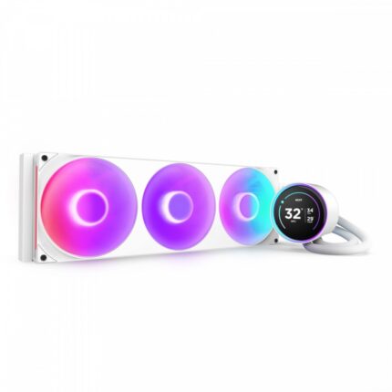 Chłodzenie wodne Kraken elite 420 RGB LCD białe