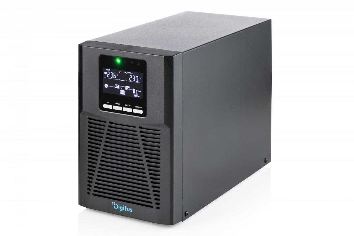 1024591_2131084.jpeg Zasilacz awaryjny UPS Online Tower 19" LCD 1000VA/1000W 2x12V/9Ah 4xC13 1xC14 USB RS232 RJ45 GŁ.293mm - Image 1