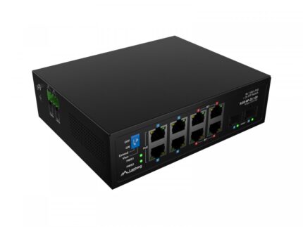 Lanberg ILGE-8P-2S-120 Unmanaged L2 PoE++ Switch with 8 Gigabit (1Gbps) Ethernet Ports and 2 SFP Ports