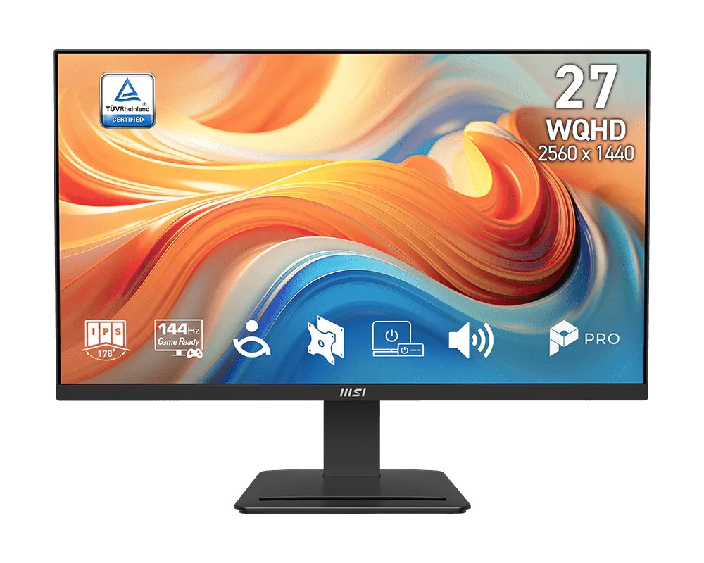 1026311_2127448.jpeg MSI PRO MP273Q E14 IPS HDR Monitor 27" QHD 2560x1440 144Hz with 4ms Response Time GTG - Image 1