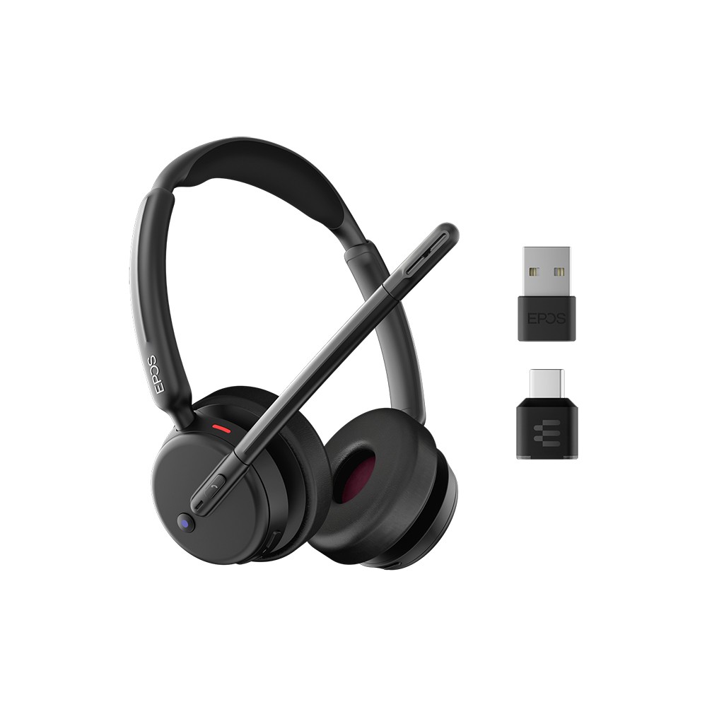 1027545_2165329.jpeg Epos Impact 500 MS UC Ασύρματα On Ear Multimedia Ακουστικά με μικρόφωνο και σύνδεση Bluetooth / USB-A / USB-C - Image 1