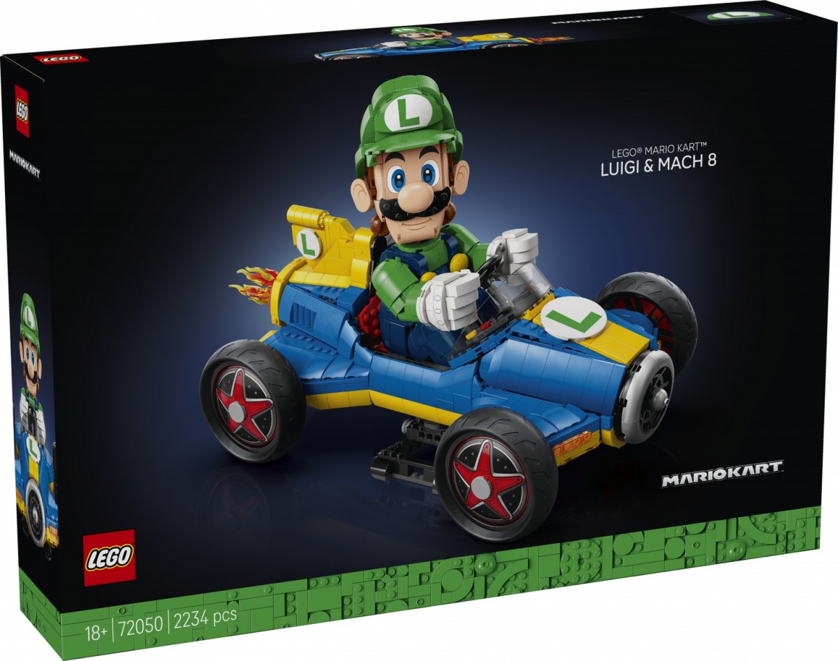 1028125_2135199.jpeg Klocki Super Mario 72050 Mario Kart - Luigi i Mach 8 - Image 1