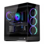 Endorfy Fishtank 6000 Corona Gaming Midi Tower Κουτί Υπολογιστή με Πλαϊνό Παράθυρο και ARGB Φωτισμό Μαύρο
