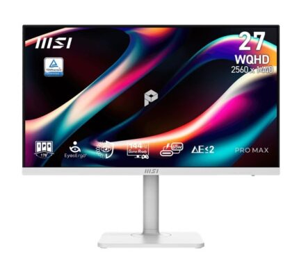 MSI PRO MAX 271QPHW E14 IPS HDR Gaming Monitor 27" QHD 2560x1440 144Hz με Χρόνο Απόκρισης 4ms GTG Λευκό