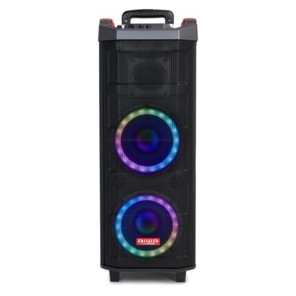 Aiwa Ηχείο Karaoke με Ασύρματο Μικρόφωνο και Εφέ Φωτισμού KBTUS-608 127-01-000074 80W Μαύρο