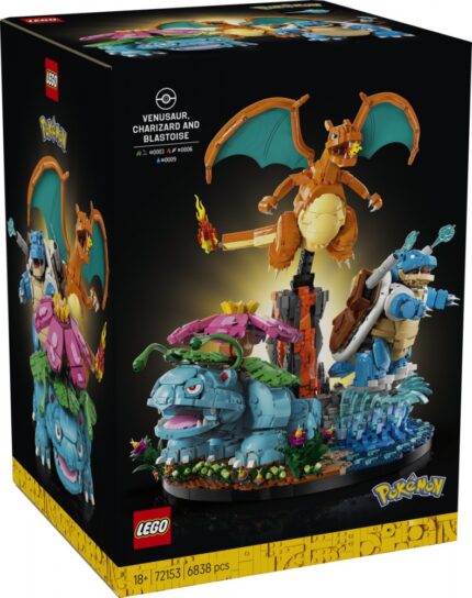 LEGO Pokemon Venusaur, Charizard & Blastoise για 18+ Ετών 6838τμχ