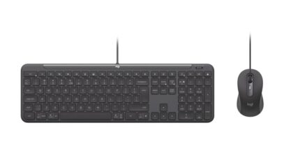 Logitech MK620 Σετ Πληκτρολόγιο & Ποντίκι Αγγλικό US Γκρι