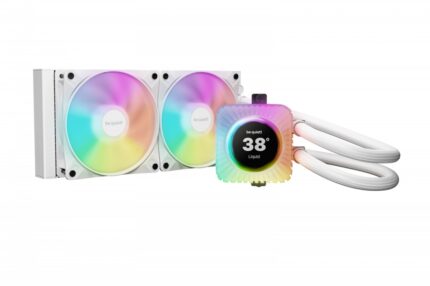 Be Quiet Light Loop IO LCD Υδρόψυξη AIO CPU με 2 Ανεμιστήρες 120mm και ARGB Φωτισμό Λευκή