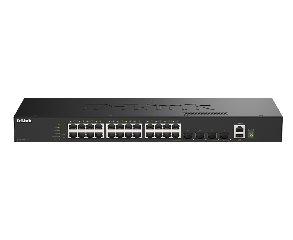 1035778_2186194.jpeg D-Link DGS-1530-28/E Managed L2 Switch με 24 Θύρες Gigabit (1Gbps) Ethernet και 4 SFP Θύρες - Image 1