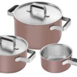 Zwilling J.A. Henckels Pure Σετ Κατσαρόλες από Ανοξείδωτο Ατσάλι 3τμχ