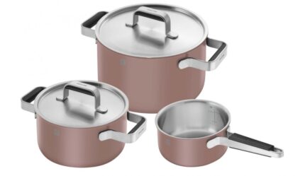 Zwilling J.A. Henckels Pure Σετ Κατσαρόλες από Ανοξείδωτο Ατσάλι 3τμχ