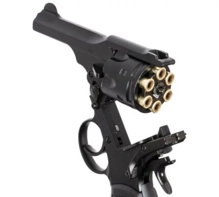 WEBLEY MKVI .455 Police cal.4.5 mm Diabolo cartridge 6-shot barrel 4’ CO2 Black Ekp to17J