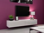 TV Stand Vigo White / White Gloss M180xD30xH40cm - Image 5
