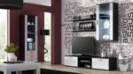 Cama hanging display cabinet SOHO white/black gloss - Image 2