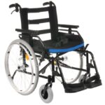 MDH MDH Folding Wheelchair 18 Inch 45cm Blue - Image 3