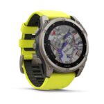 Garmin Fenix 8 Solar Titanium 51mm Waterproof Smartwatch with Heart Rate Monitor (Sapphire, Titanium With Amp Yellow/Graphite Silicone Band) - Image 3