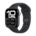 Watch Apple Watch Series 10 (2024) LTE 46mm Jet Black Aluminium Case with Sport Band - Black