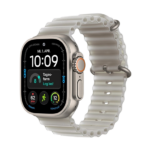 Watch Apple Watch Ultra 4 (2026) 5G 49mm Natural Titanium Case with Translucent Grey Ocean Band - Titanium Natural
