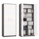 OLIV 2D CLOSED SHELVING UNIT  ANTHRACITE/WHITE SET - Image 10