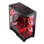 Modecom Volcano Space Apex ARGB Gaming Midi Tower Computer Case with Side Window Black - Image 12