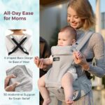 Momcozy Air Mesh Hip Seat Baby Carrier  Grey - Image 2