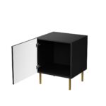 Jungle Bedside Tables Wooden Black 2 Pieces 53.5x40x44cm - Image 2