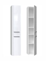Bathroom cabinet NEL II 31x30x174 cm  white  glossy - Image 2
