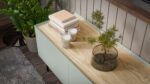 Cama FELLINI TV cabinet 200x40x52 olive + oiled oak top - Image 4