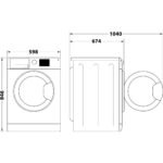 Whirlpool WP C10X WBS EE tumble dryer Freestanding Front-load 10 kg White - Image 7