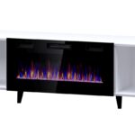 TV Stand Wooden White Matt L180xW42xH49cm