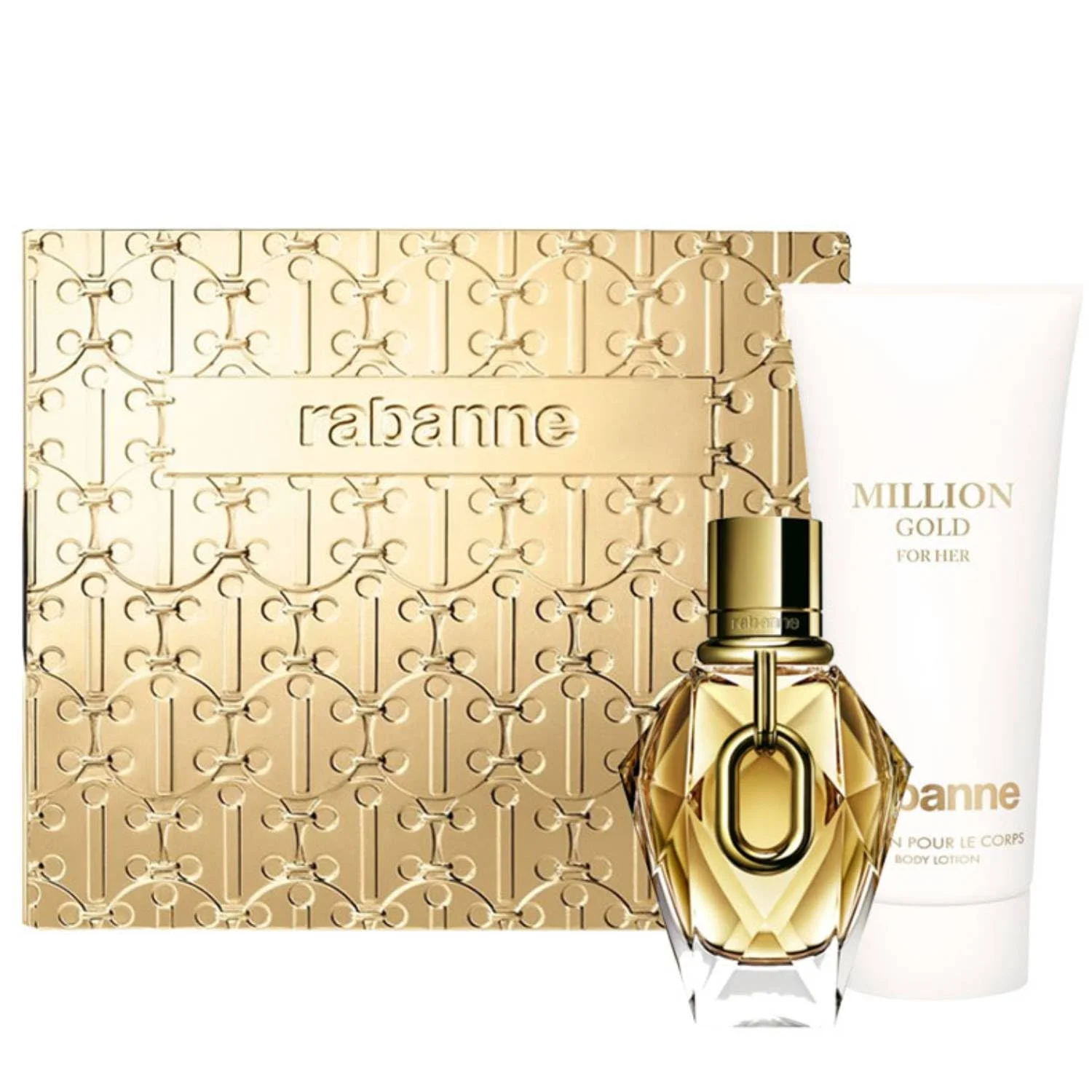 3349668635344.webp Paco Rabanne One Million Gold Eau De Parfum 50ml Spray Locion Corporal Perfumada 100ml - Image 1