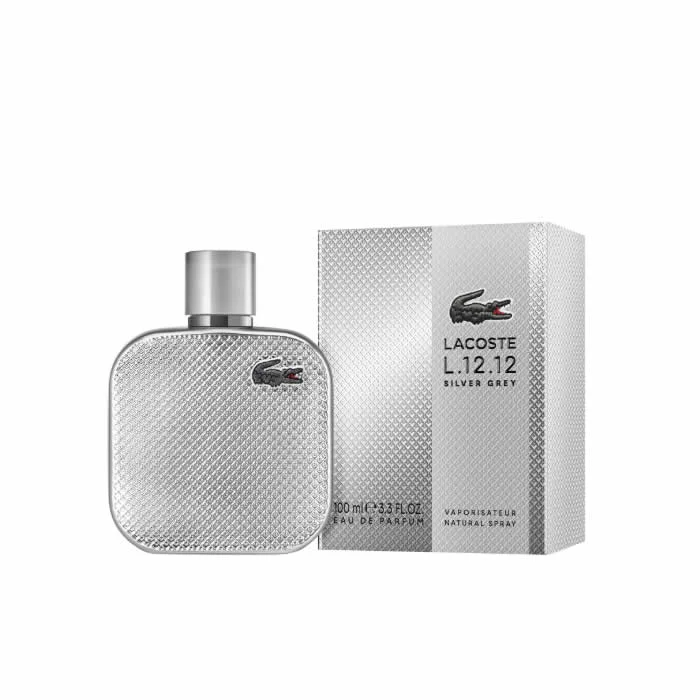 3386460165884.webp Lacoste L.12.12 Silver Grey Eau De Parfum Spray 100ml - Image 1