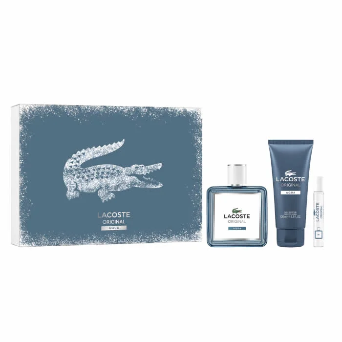 3386460174299.webp Lacoste Original Aqua Eau De Perfume Spray 100ml Set 3 Pieces - Image 1