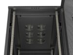 19  27U 600 × 1000 BLACK FLOOR-STANDING RACK CABINET WITH PERFORATED DOOR  LANBERG (FLAT PACK) - Image 10