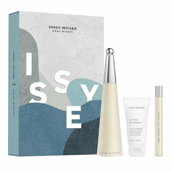 3423222119652_1.webp Issey Miyake L'Eau D'Issey Eau De Toilette Spray 100ml Set 3 Pieces - Image 1