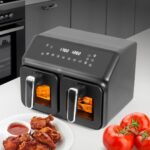 Double fat-free fryer  2200 W  capacity 8 l  LED display - Image 2