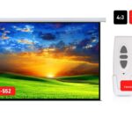 Maclean Energy Ηλεκτρική Οθόνη Προβολής Projector Οροφής με Λόγο Εικόνας 4:3 300x220cm / 150"