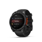 Garmin Fenix 8 Stainless Steel 47mm Waterproof Smartwatch with Heart Rate Monitor (Slate Grey With Black Silicone Band) - Image 7