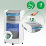 Leitz 80420000 IQ Optimax AutoFeed 300 paper shredder  P4  300 sheets  25-litre waste bin - Image 11