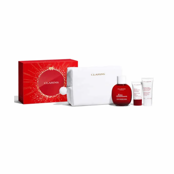 3666057389726.webp Clarins Eau De Soin Eau Dynamisante 100ml Set 4 Pieces - Image 1